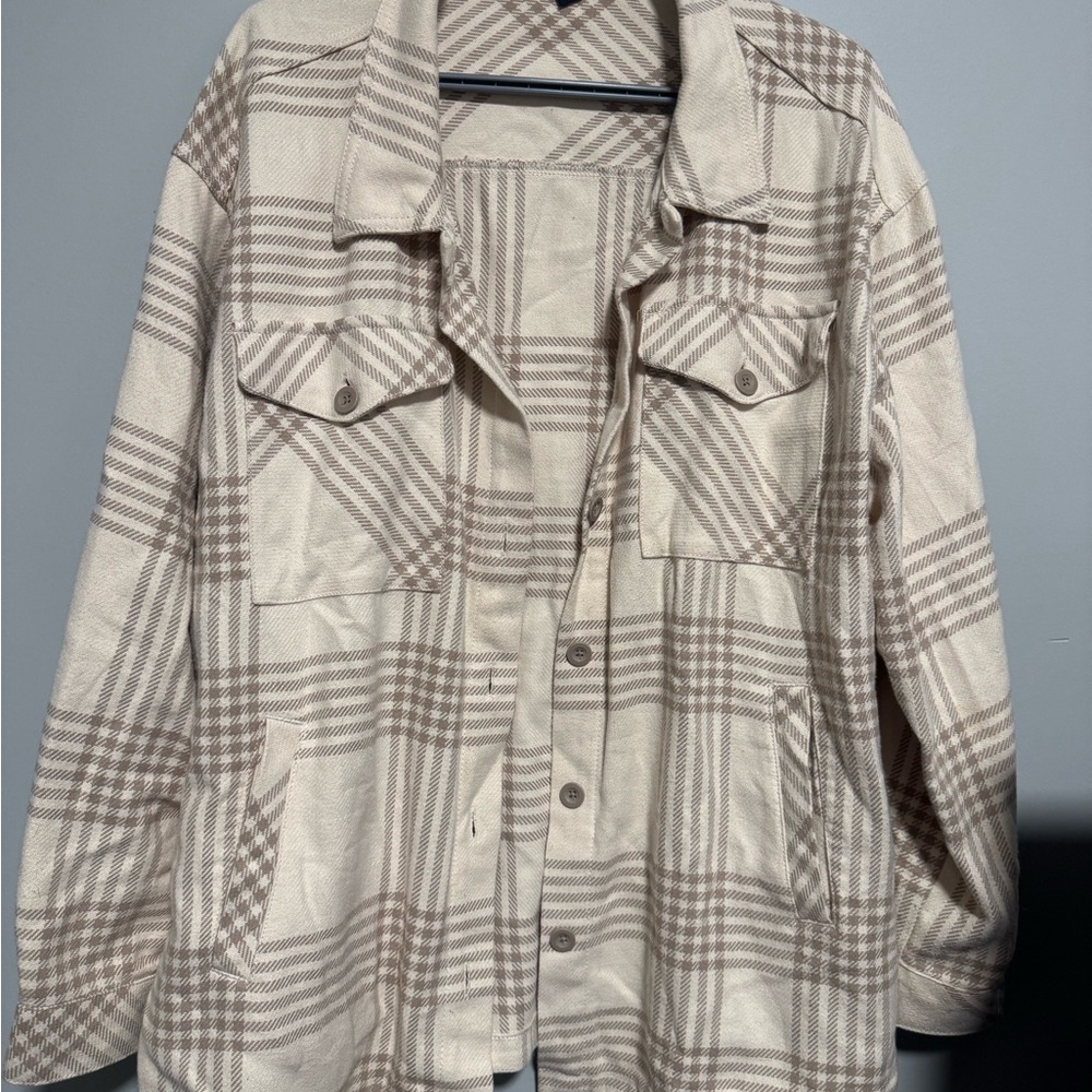 Plaid Button-Up Women's Shacket